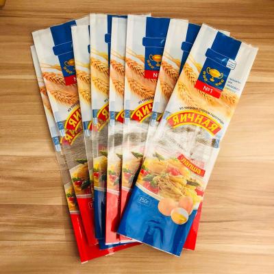 China Customized High Quality Food Grade Plastic Film Recyclable Grain Noodle Sprinkle Wheat Macaroni Food Pasta Pastapackaging Spaghetti Bag for sale