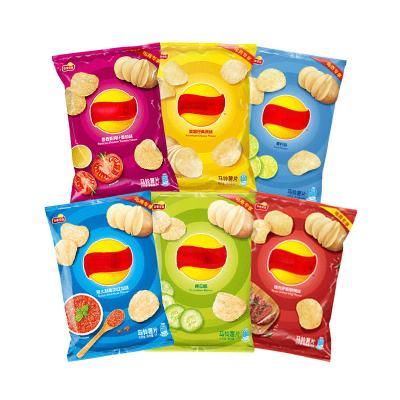 China Wholesale Custom Printing Pouch Moisture Proof Packaging Empty Potato Chips Bags Plastic Snacks Packaging Back Seal Bag for sale