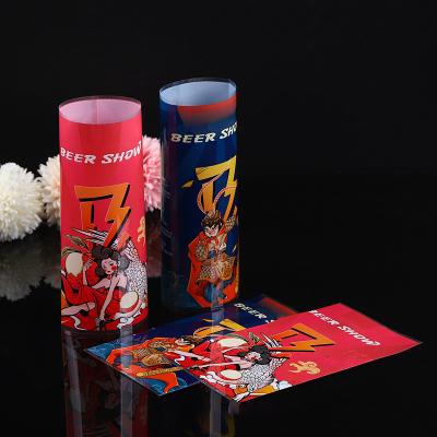 China Waterproof Custom Digital Printed Aluminum Shrink Sleeve Soda Beverage Can Packaging Beer Custom Foil Cans Packaging Shrink Cans Label for sale