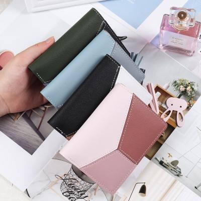 China No Splicing Wallet Women's Short Wallet Student Zipper Contrast Tassel Change Bag Card Bag for sale