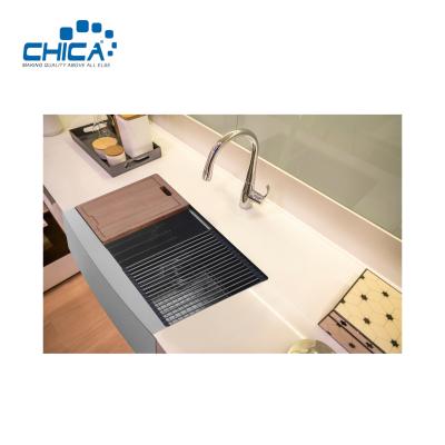 China Handmade House Kitchen Sinks Apron Front stainless steel Single Bowl Kitchen Sinks for sale