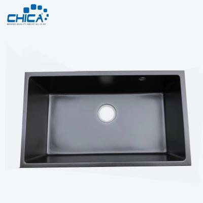 China Quartz Kitchen Sink Granite Composite Kitchen Sink Single Bowl Topmount Granite Kitchen Sink For House for sale