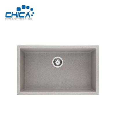 China Acrylic Resins Topmount Granite Quartz Kitchen Sink Natural Stone Kitchen Sink For House for sale