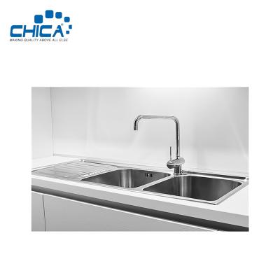 China quality control procedure commercial stainless steel sink double bowl kitchen sink for house for sale