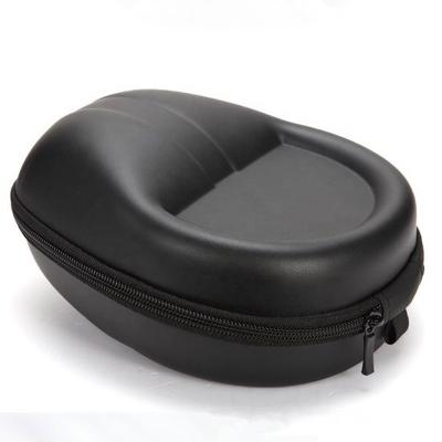 China Custom Logo Hard Shell EVA Waterproof Headphone Storage Case EVA Headphone Zipper Case Portable EVA Headphone Case for sale