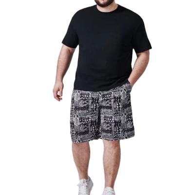 China High Quality Breathable Leisure Plain Shorts Set Big And Plus Size 100% Cotton Bamboo Custom Sustainable Men Embroider Shorts Set for sale