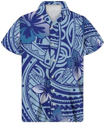 China New Design Mens Anti Shrink Shirt Good Quality Summer Needed Sheet Tasted Custom Canvas Hawaiian Shirts Hawaii Style Slim Man Shirt for sale