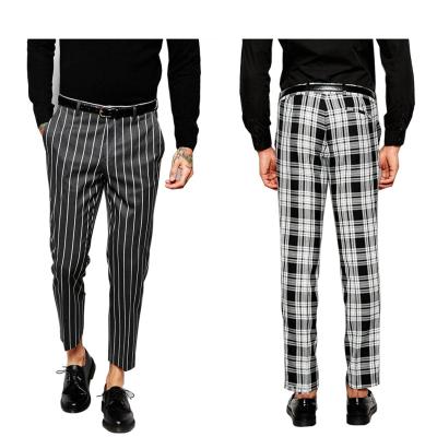 China China Supplier Cotton Slim Men Anti-Pilling Pants Custom Casual Pants Men Stripe Design Pants Men for sale