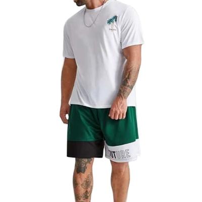 China High Quality Factory Men Gym Fitness Short Tank Top Anti-Wrinkle Workout Uniform Men Mesh Basketball Shorts Custom for sale