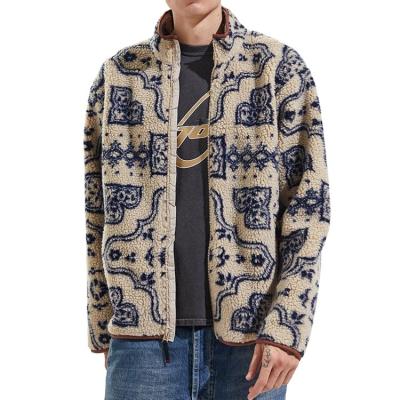 China 2021 New Custom Sherpa Warm Fleece Jacket Men's Winter Jacket Coat Pattern Breathable Multi Jackets Men Custom Made for sale