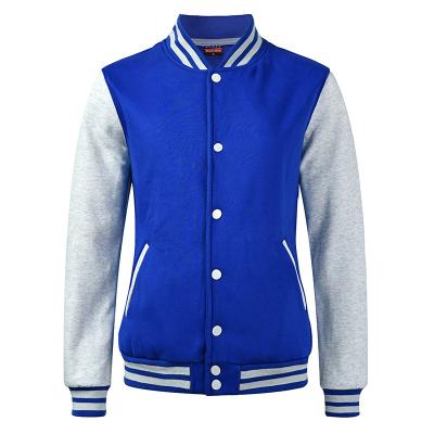 China OEM Designer Patchwork Button Letterman Varsity Baseball Reversible Plain Bomber Cotton Casual Streetwear Men Work Jacket Custom for sale