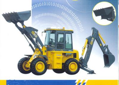 China 65kw Engine Loading Bucket 1.0 CBM Tractor Loader Backhoe With 9500 Kg Operating Weight for sale