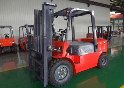 China Double Front Tyre Diesel Forklift Truck 4000kg  6000mm Internal Combustion Forklifts for sale