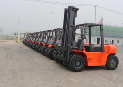 China Construction Machine 3 Stage Mast 10 ton Industrial Forklift Truck For Moving Cargo for sale