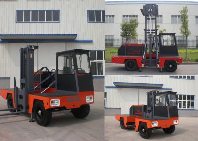 China Multi - Direction 5000kg Diesel Engine Forklift Side Loader 6 meter Highest Mast for sale