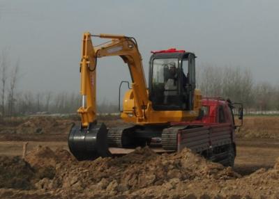 China Het professionele Rubber van het de Emmergraafwerktuig van het Bandwiel Werkende Gewicht 6000kg Te koop