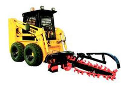 China Front Bucket Track Hydraulic Skid Steer With Ditching Machine Grab Fork for sale