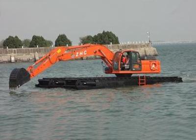 China Multifunctional Amphibious Excavator , Shallow Water Hydraulic Crawler Excavator for sale