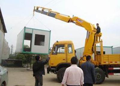 China Small Truck Mounted Crane Max Working Height 6.55 Meter , Construction Lifting Machinery for sale