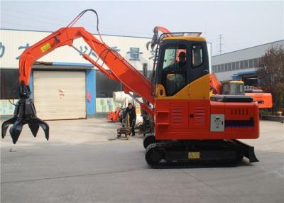 China Crawler Excavator Hydraulic Rotating log grapple Wooden and Stone Grapple for sale