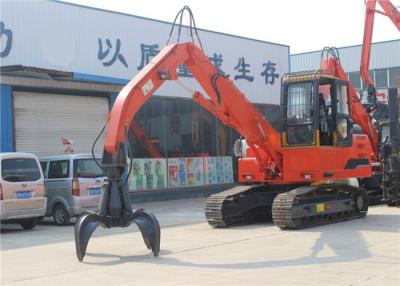 China Double power diesel engine and electricity motor crawler excavator with scrap meter grapple for sale