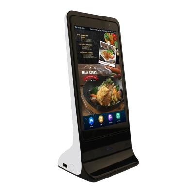 China QC3.0 Yilon selling product 8 inch LCD display battery menu power bank table menu power bank menu stand digital power bank for sale