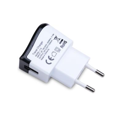 China Mobile Phone Shenzhen Yilon Micro USB Use Travel Wall Charger 5V 1A With Cable OEM European Eu Plug Mobiles Phone USB Adapter Charger for sale