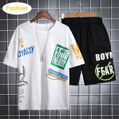 China Anti-pilling 100% Cotton Summer Boy Clothing Sets Outfits Kids Clothing Set Sweatshirts Sports Pants T-shirt Shorts for sale