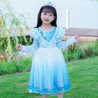 China Elegant Kids Bridesmaids Dresses Princess Evening Gown Breathable Birthday Festival Party Weeding Dress For Kids Girls for sale