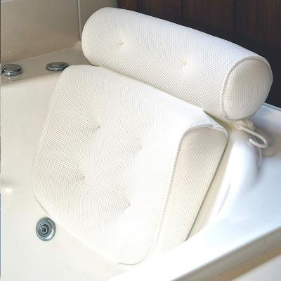 China Sustainable hot sale good quality 3d air mesh spa bath pillow for bathtub quick-drying for sale