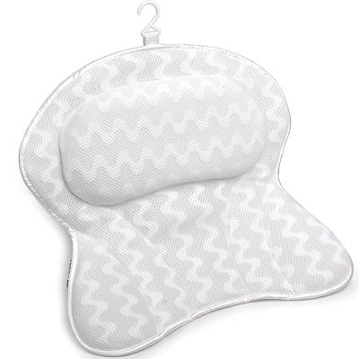 China Hot Selling Soft Air Mesh Washable Bathtub Star Bath Pillow For Bathtub for sale