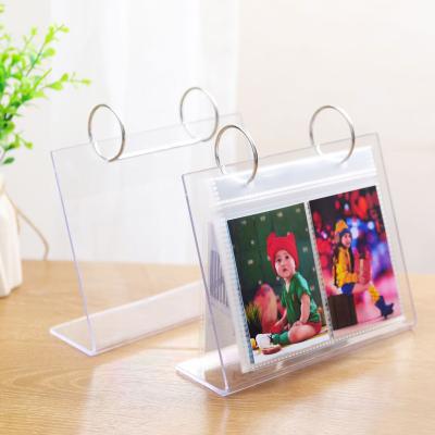 China Table Frame Customize Plastic Sorting Box Table Desk Photo Frame Display With PP Bag Advertising Office Promotional Gift for sale