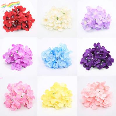 China Artificial Stems Webbing Hydrangea Fower Head For Decoration for sale