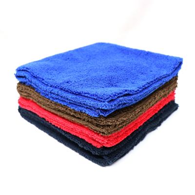 China Edgeless Sustainable OEM 40x40cm Microfiber Fabric Car Wash Towel for sale