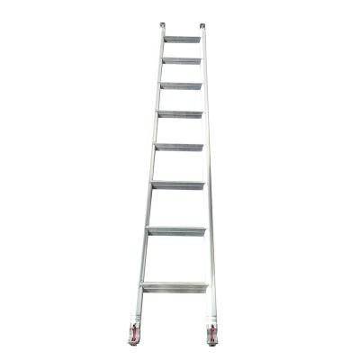 China Outdoor Construction Scaffolding Aluminum Tower Ladder Aluminum 8 Step Ladder With Hook for sale