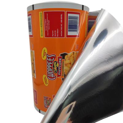 China Custom Printing Flexible Food Wrapping Film Moisture Proof For Foods Snacks Metallized Wrapping Film Snacks Food Wrapping Film for sale