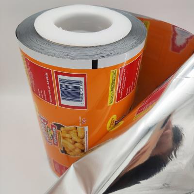 China Custom Printing Food Packaging Flexible Film Roll Moisture Proof For Foods Snacks Packaging Popcorn Puff Products Packing Film for sale