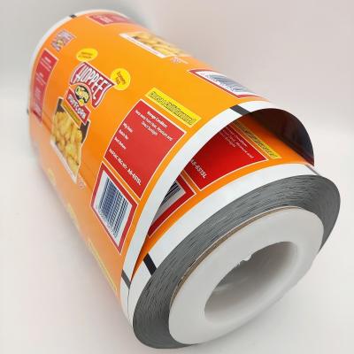 China Custom Plastic Printed Auto Wrapping Moisture Proof Food Grade Film Roll Food Wrapping Film Popcorn Snack Wrapping Film for sale