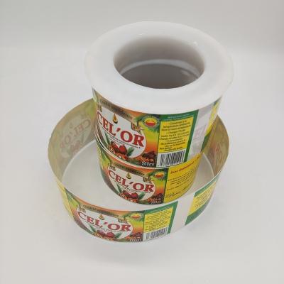 China Hot Sale Waterproof Packaging Adhesive Paper Sticker With Printing Water Proof Bottle Adhesive Sticker for sale