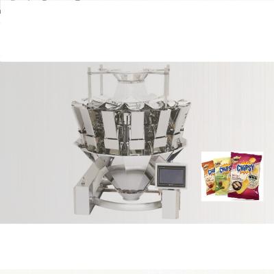 China Fully automatic 10 heads multifunctional food weighing machine to equip with food packing machine for sale