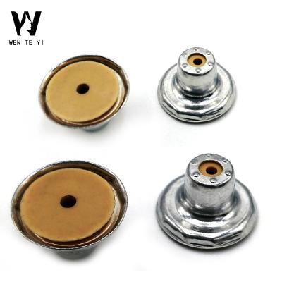 China Dry Cleaning Factory Online Reception 16mm Manager Stainless Steel Jeans Button Back Part With Plastic Core For Buttons for sale