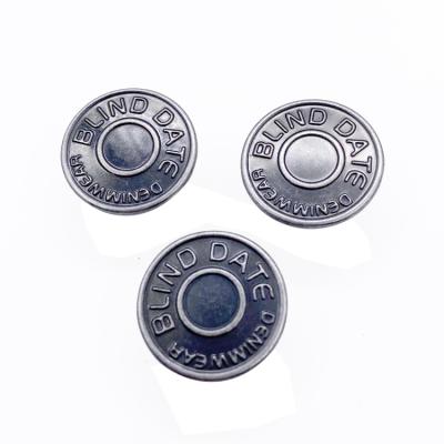 China Wholesalers dry cleaning zinc alloy/copper alloy metal snap buttons for sweatpants jeans and bag buttons for sale