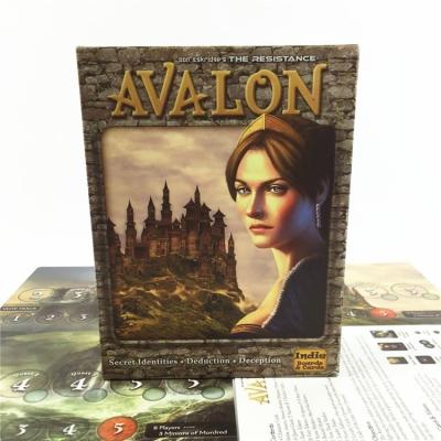 China Drinking Party Game Factory Manufacture Various High Quality Custom Made Avalon Board Game And Board Game Set for sale