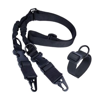 China Paintball Tactical Belt Quick Release Metal Sling Hook Rifle Rope Firearm Rope Harness Gun Sling TacticalDouble Point Diagonal Air Gun Tactical Hunting Accessories for sale