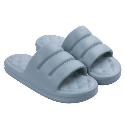 China 2021New Thicker Indoor Women Men Slippers Summer Bathroom Bath Platform Anti-skid Shoes EVA Sofa Slides Thick Sole Soft Slippers for sale