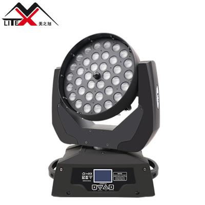 China Sports stadiums led light wholesale 36x18 rgbwa 6in1 UV led moving head zoom for stage performance for sale