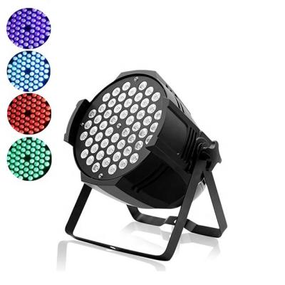 China Professional theme park aluminum wash RGBW 4IN1 fulcolor 54pcs 3w flat led par lights for led stage light for sale