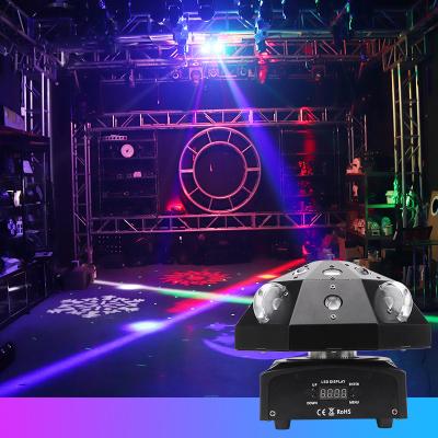 China Bars Top View Led Stage Lights RGBW 16pcs Led Colorful Cyclone Mushroom Laser Beam Stage Light 50w Perform DJ Light For KTV DJ Disco for sale