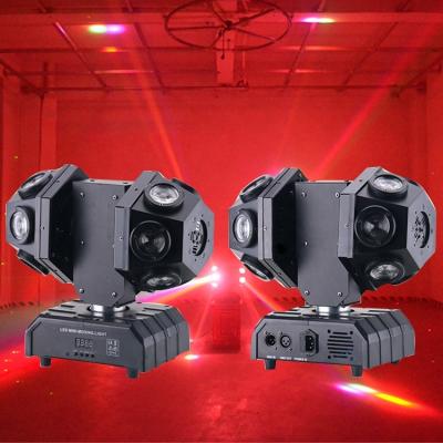 China Sports Stadiums Stage Equipment Projection 12pcs Kinetic 10W RGBW 4IN1 Led Moving Beam Light Double Arms To Wedding Lighting for sale