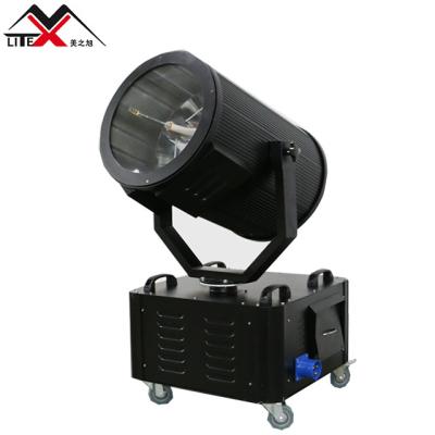 China Theme park 2020 most popular DMX512 color led 2000w 5000w outdoor waterproof moving head beam sky spotlight for height building for sale